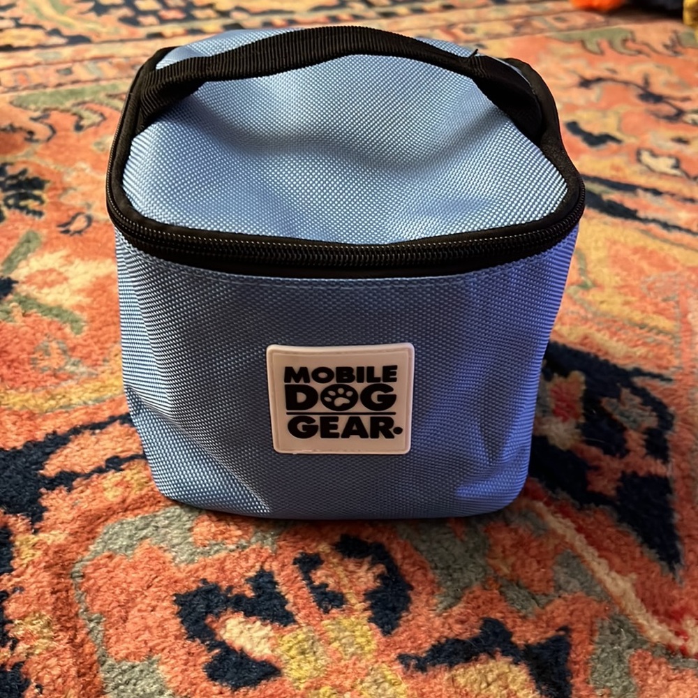 Mobile Dog Gear insulated dog food carrier in blue